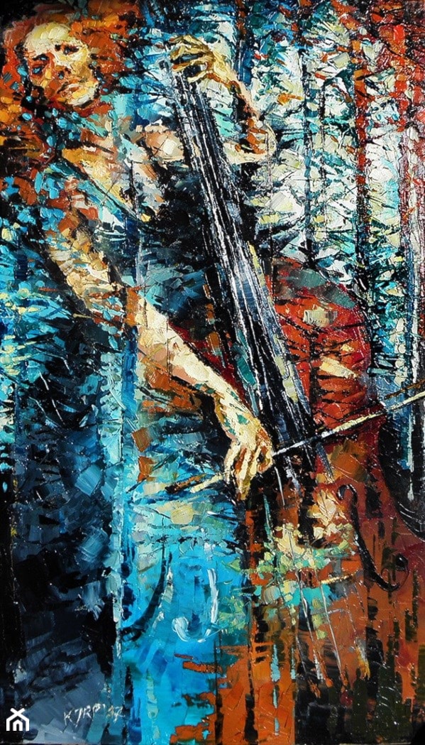 Krystyna Róż-Pasek - Moment skupienia - obrazy olejne na płótnie - zdjęcie od Art in House Gallery Online - Homebook