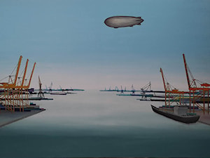 Michał Mroczka - Port orientalny - obrazy malowane na płótnie - zdjęcie od Art in House Gallery Online