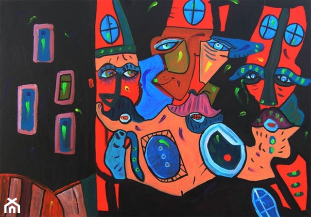 Radosław Pytelewski - Dziadkowie z dzielnicy - obrazy malowane na płótnie - zdjęcie od Art in House Gallery Online - Homebook