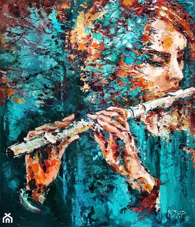 Krystyna Róż-Pasek - Światło melodii - obrazy olejne na płótnie - zdjęcie od Art in House Gallery Online - Homebook