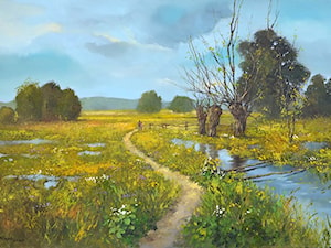 Magdalena Kępka - obrazy malowane wiosenne - zdjęcie od Art in House Gallery Online