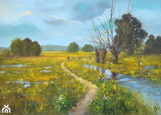 Magdalena Kępka - obrazy malowane wiosenne - zdjęcie od Art in House Gallery Online - Homebook