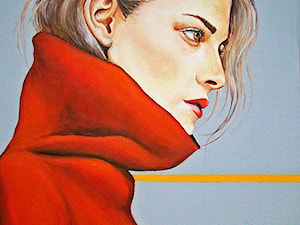 Renata Magda, Zamyślenie - obrazy malowane na płótnie - zdjęcie od Art in House Gallery Online