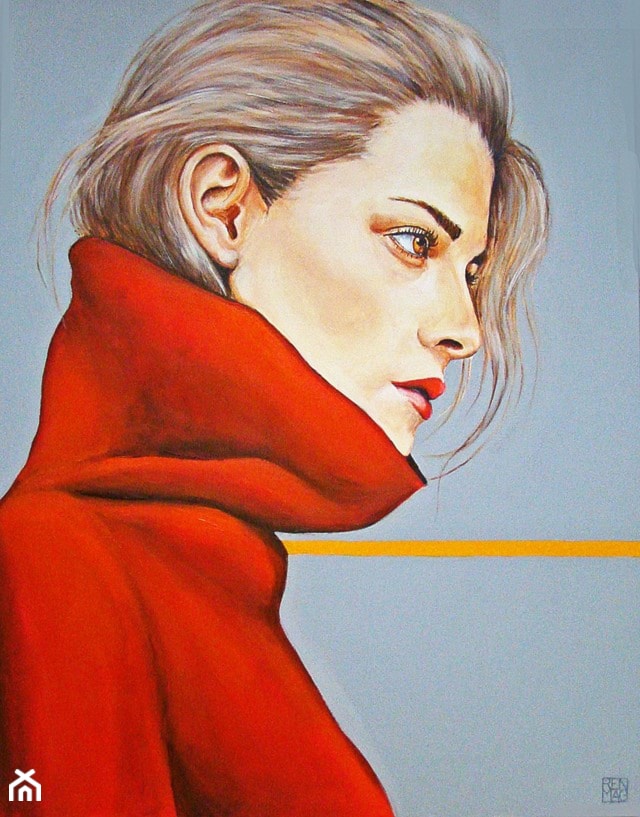 Renata Magda, Zamyślenie - obrazy malowane na płótnie - zdjęcie od Art in House Gallery Online - Homebook