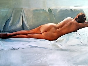 Jan Dubrowin - Odpoczynek - obrazy malowane na płótnie - zdjęcie od Art in House Gallery Online