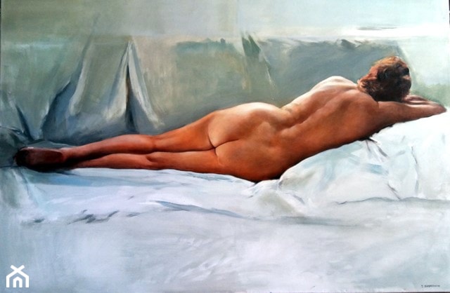 Jan Dubrowin - Odpoczynek - obrazy malowane na płótnie - zdjęcie od Art in House Gallery Online - Homebook