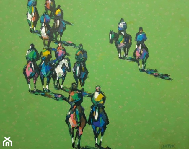 Bogusław Lustyk - konie na obrazach malowanych ręcznie - zdjęcie od Art in House Gallery Online