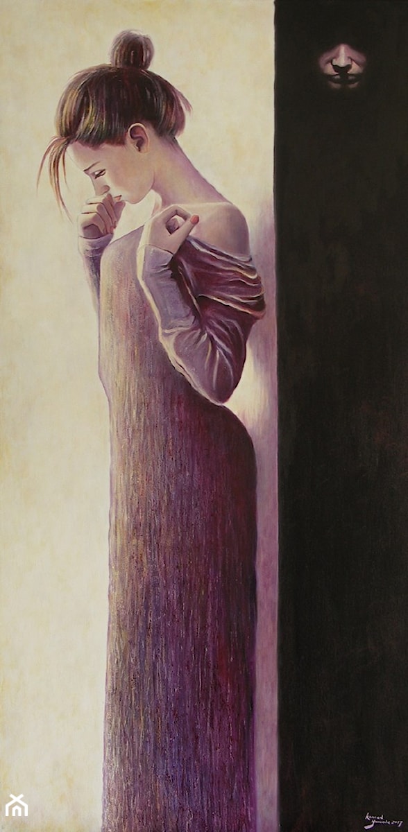Konrad Hamada - Samotność - obrazy malowane - zdjęcie od Art in House Gallery Online