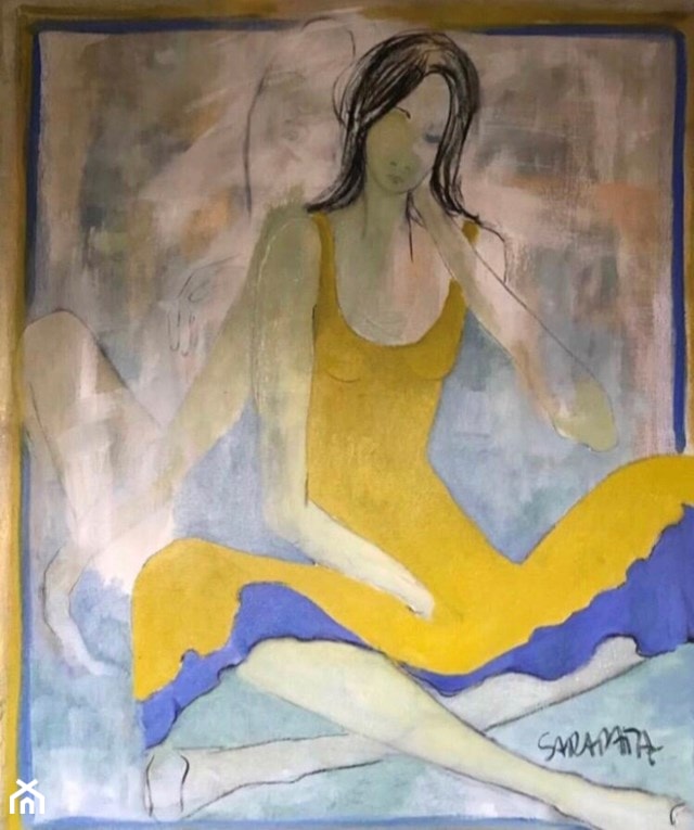 Joanna Sarapata - Rozmowa - obrazy olejne i pastelowe - zdjęcie od Art in House Gallery Online - Homebook