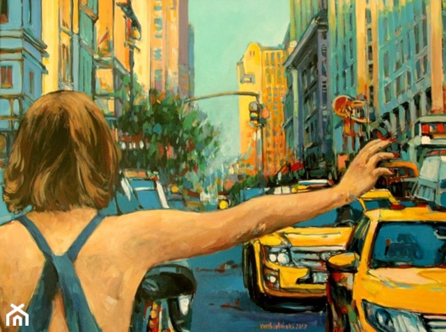 Piotr Rembieliński - Nowy Jork, Brooklyn - obrazy malowane na płótnie - zdjęcie od Art in House Gallery Online