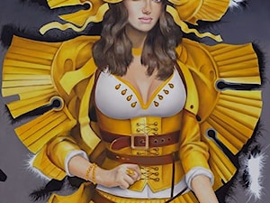Andrejus Kovelinas - Yellow butterfly - obrazy olejne - zdjęcie od Art in House Gallery Online