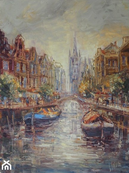 Henryk Włoch - Delft, obrazy olejne - zdjęcie od Art in House Gallery Online