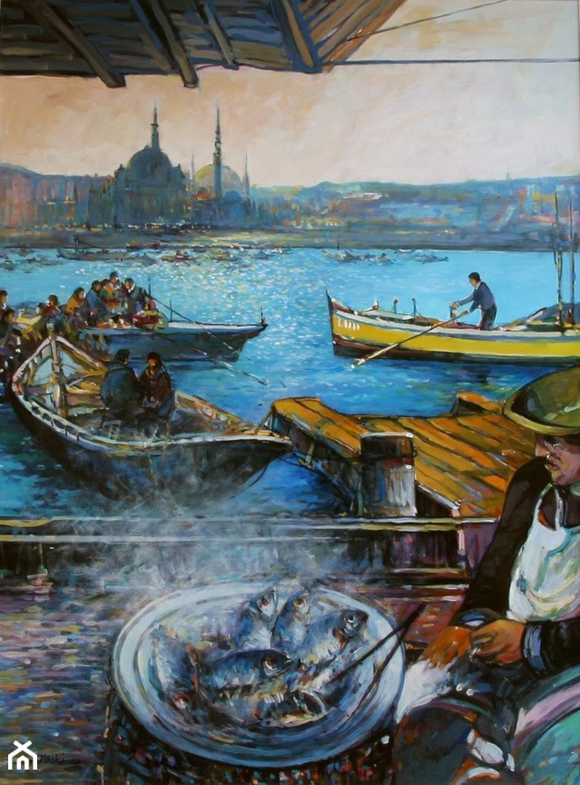 Piotr Rembieliński - Stambuł - obrazy malowane na płótnie - zdjęcie od Art in House Gallery Online - Homebook