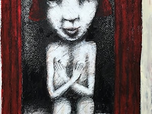 Piotr Kamieniarz - Wstyd - rysunki i obrazy malowane - zdjęcie od Art in House Gallery Online