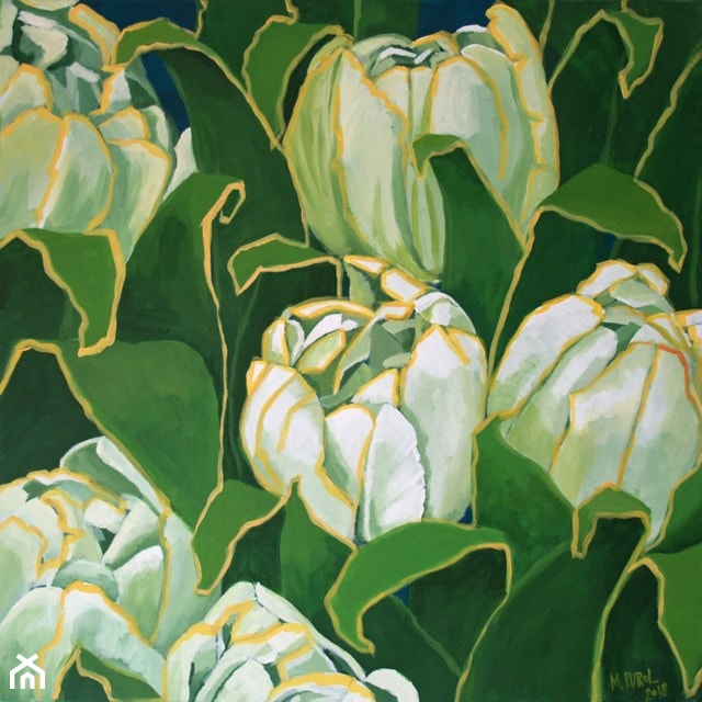 Magdalena Purol - obrazy malowane wiosenne - zdjęcie od Art in House Gallery Online