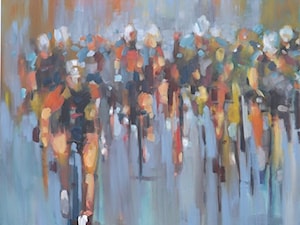 Roman Gruszecki - Peleton - obrazy olejne na płótnie - zdjęcie od Art in House Gallery Online