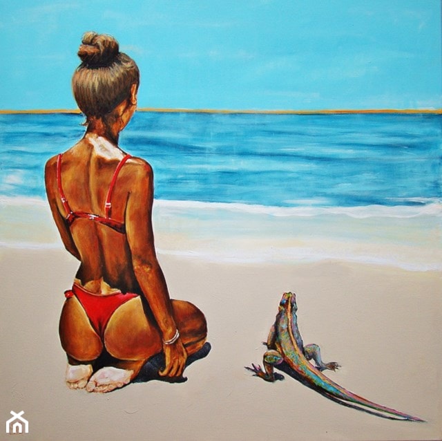 Renata Magda, In the sun... - obrazy malowane na płótnie - zdjęcie od Art in House Gallery Online