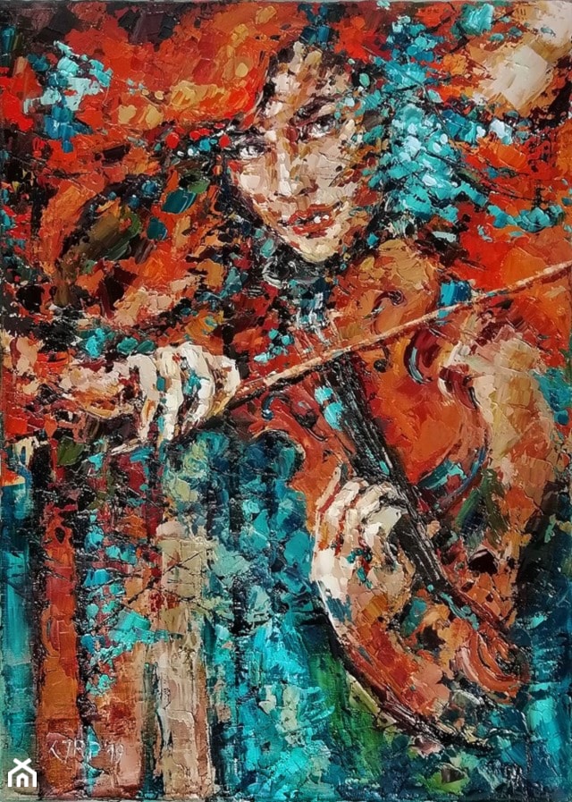 Krystyna Róż-Pasek - Kuratela - obrazy olejne na płótnie - zdjęcie od Art in House Gallery Online - Homebook