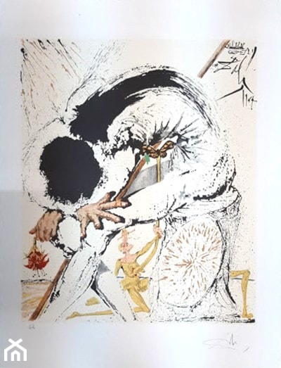 Salvador Dali - inkografie - zdjęcie od Art in House Gallery Online