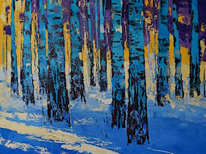 Daniel Gromacki - leśne pejzaże - obrazy malowane na płótnie - zdjęcie od Art in House Gallery Online