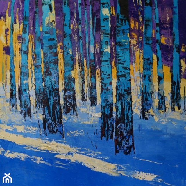 Daniel Gromacki - leśne pejzaże - obrazy malowane na płótnie - zdjęcie od Art in House Gallery Online - Homebook