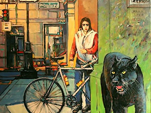 Piotr Rembieliński - Lower Manhattan - obrazy malowane na płótnie - zdjęcie od Art in House Gallery Online