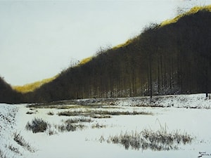 Konrad Hamada - Zamarznięte jeioro - obrazy malowane - zdjęcie od Art in House Gallery Online