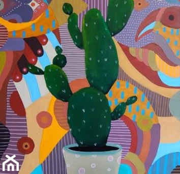 Aranżacje wnętrz - Salon: Marcin Painta - Kaktus - obrazy malowane na płótnie - Art in House Gallery Online. Przeglądaj, dodawaj i zapisuj najlepsze zdjęcia, pomysły i inspiracje designerskie. W bazie mamy już prawie milion fotografii!