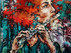 Krystyna Róż-Pasek - Żar - obrazy olejne na płótnie - zdjęcie od Art in House Gallery Online