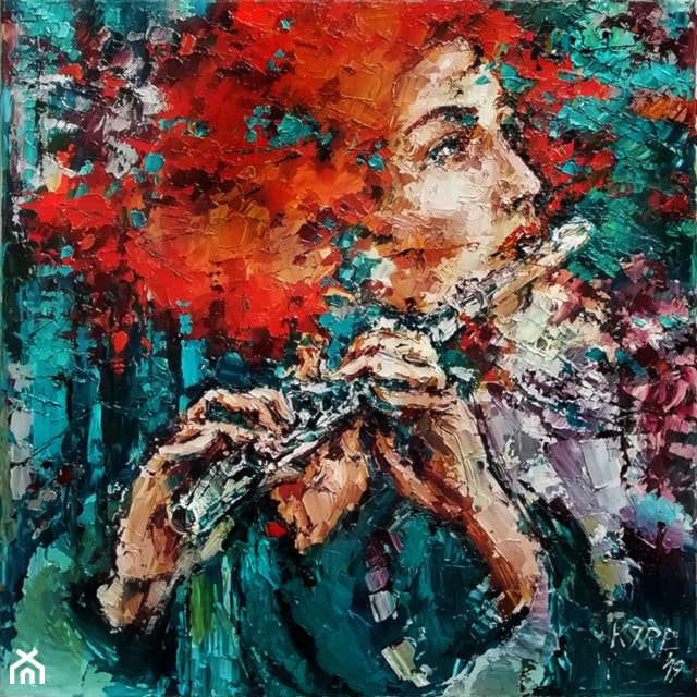 Krystyna Róż-Pasek - Żar - obrazy olejne na płótnie - zdjęcie od Art in House Gallery Online - Homebook