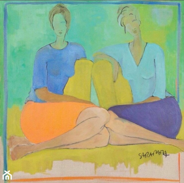 Joanna Sarapata - Spotkanie - obrazy olejne i pastelowe - zdjęcie od Art in House Gallery Online - Homebook