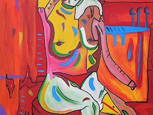 Radosław Pytelewski - Kobieta słoń piękność - obrazy malowane na płótnie - zdjęcie od Art in House Gallery Online