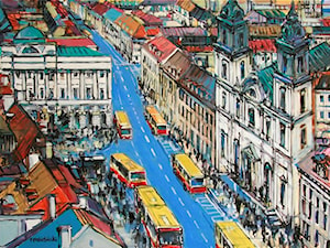 Piotr Rembieliński - Warszawa, Krakowskie Przedmieście - obrazy malowane na płótnie - zdjęcie od Art in House Gallery Online