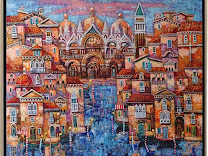 Maciej Urbaniak - obrazy malowane na płótnie, miasto - zdjęcie od Art in House Gallery Online