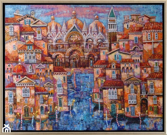 Maciej Urbaniak - obrazy malowane na płótnie, miasto - zdjęcie od Art in House Gallery Online