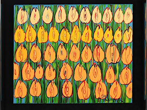 Edward Dwurnik - obrazy malowane i rysunki: Żółte tulipany - zdjęcie od Art in House Gallery Online