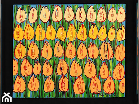 Aranżacje wnętrz - Salon: Edward Dwurnik - obrazy malowane i rysunki: Żółte tulipany - Art in House Gallery Online. Przeglądaj, dodawaj i zapisuj najlepsze zdjęcia, pomysły i inspiracje designerskie. W bazie mamy już prawie milion fotografii!