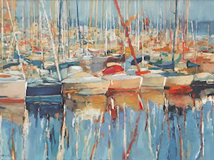 Roman Gruszecki - Port Frejus - obrazy olejne na płótnie - zdjęcie od Art in House Gallery Online