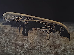 Michał Mroczka - Śpiący kuter - obrazy malowane na płótnie - zdjęcie od Art in House Gallery Online