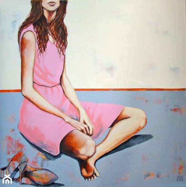 Renata Magda, Ukryte spojrzenia - obrazy malowane na płótnie - zdjęcie od Art in House Gallery Online