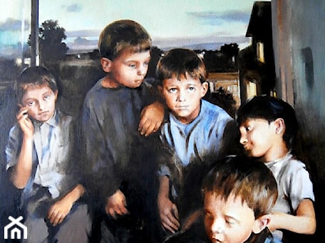 Aranżacje wnętrz - Salon: Jan Dubrowin - Dobranocka - obrazy malowane na płótnie - Art in House Gallery Online. Przeglądaj, dodawaj i zapisuj najlepsze zdjęcia, pomysły i inspiracje designerskie. W bazie mamy już prawie milion fotografii!