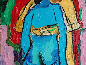 Czesław Trzciński - Kochankowie - obrazy olejne na płótnie - zdjęcie od Art in House Gallery Online