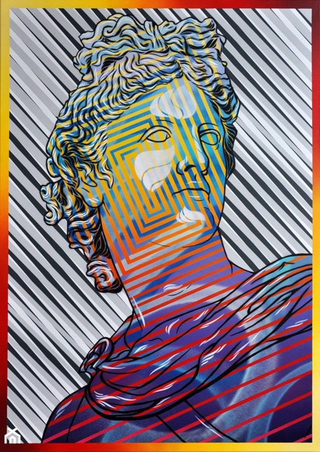 Michał Mąka - Apollo - obrazy malowane na płótnie - zdjęcie od Art in House Gallery Online