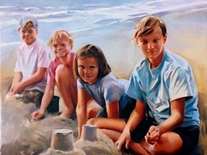 Jan Dubrowin - Plaża Wypieki - obrazy malowane na płótnie - zdjęcie od Art in House Gallery Online