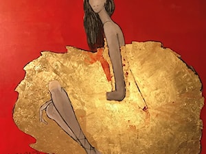 Joanna Sarapata - La force est en rouge - obrazy olejne i pastelowe - zdjęcie od Art in House Gallery Online
