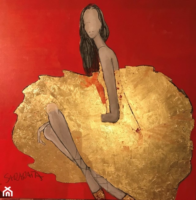 Joanna Sarapata - La force est en rouge - obrazy olejne i pastelowe - zdjęcie od Art in House Gallery Online - Homebook