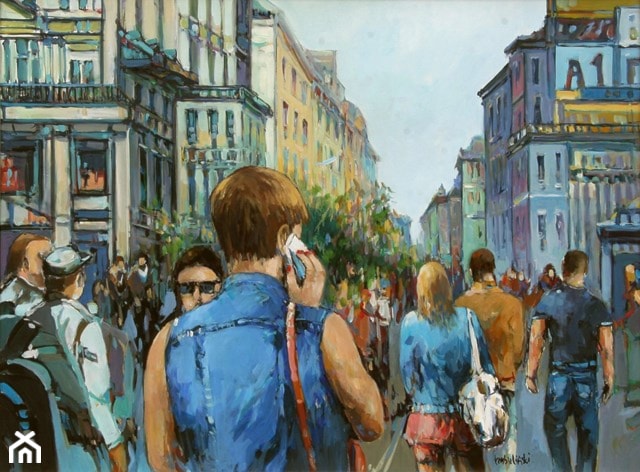 Piotr Rembieliński - Nowy Jork, SoHo - obrazy malowane na płótnie - zdjęcie od Art in House Gallery Online