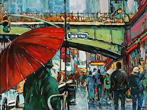 Piotr Rembieliński - Nowy Jork, The Village - obrazy malowane na płótnie - zdjęcie od Art in House Gallery Online