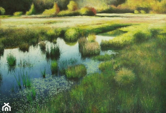 Konrad hamada - obrazy malowane wiosenne - zdjęcie od Art in House Gallery Online - Homebook