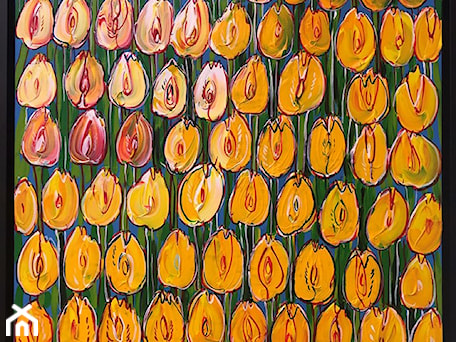 Aranżacje wnętrz - Salon: Edward Dwurnik, Żółte tulipany, obrazy malowane na płótnie - Art in House Gallery Online. Przeglądaj, dodawaj i zapisuj najlepsze zdjęcia, pomysły i inspiracje designerskie. W bazie mamy już prawie milion fotografii!